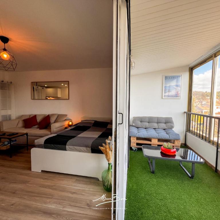 Studio lumineux 4 couchages avec terrasse à 500m de la plage, parking gratuit - Appartamento con 1 Camera da Letto - 3