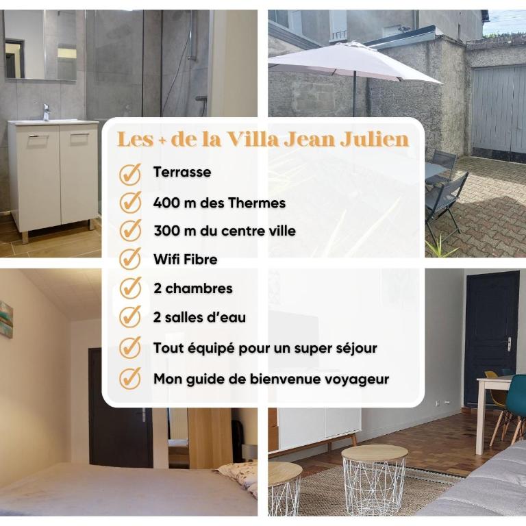 Villa Jean Julien - Le Sancy - Wifi - 2 chambres - 2 Salles d'eau - Rdc - 8 personnes - Terrasse - Two-Bedroom Apartment - 12