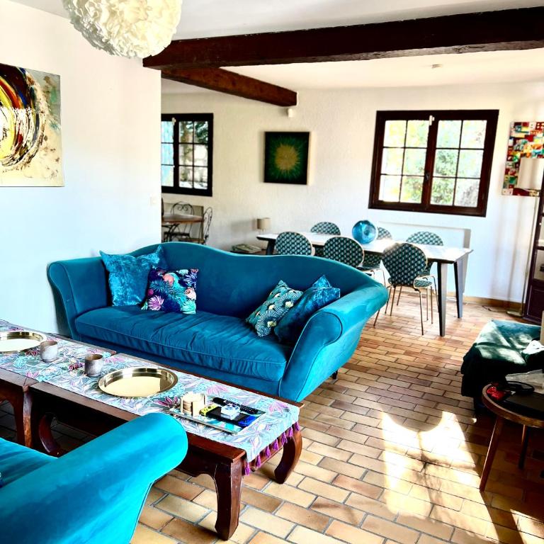 Entre Nice et Monaco grande Villa avec piscine privée 12 personnes - Villa - 9
