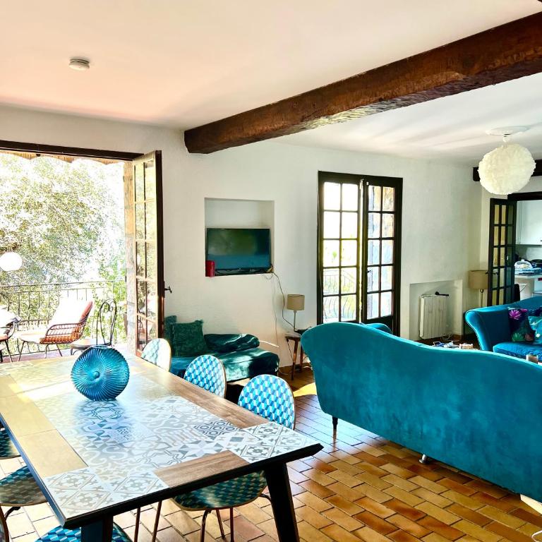 Entre Nice et Monaco grande Villa avec piscine privée 12 personnes - Villa - 6