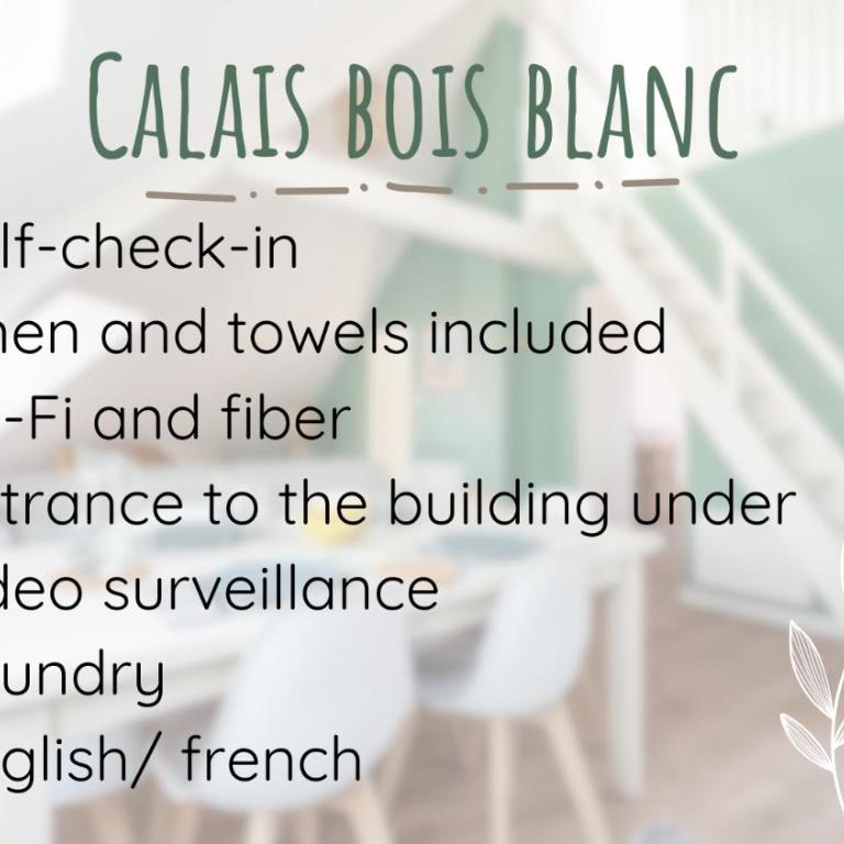 Calais BoisBlanc 4-6 personnes Centre Ville - Appartement 2 Chambres - 14