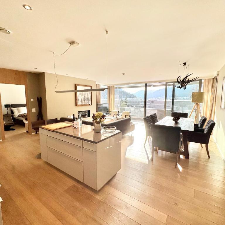 Alpine Luxury Apartment Davos with Spa Access to 5 Star Hotel - Apartment mit 2 Schlafzimmern - 19