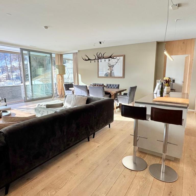 Alpine Luxury Apartment Davos with Spa Access to 5 Star Hotel - Apartment mit 2 Schlafzimmern - 15