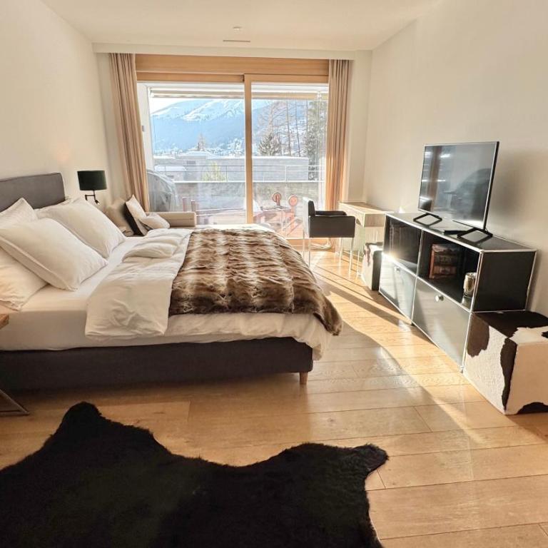 Alpine Luxury Apartment Davos with Spa Access to 5 Star Hotel - Apartment mit 2 Schlafzimmern - 14