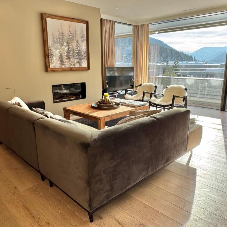 Alpine Luxury Apartment Davos with Spa Access to 5 Star Hotel - Apartment mit 2 Schlafzimmern - 11