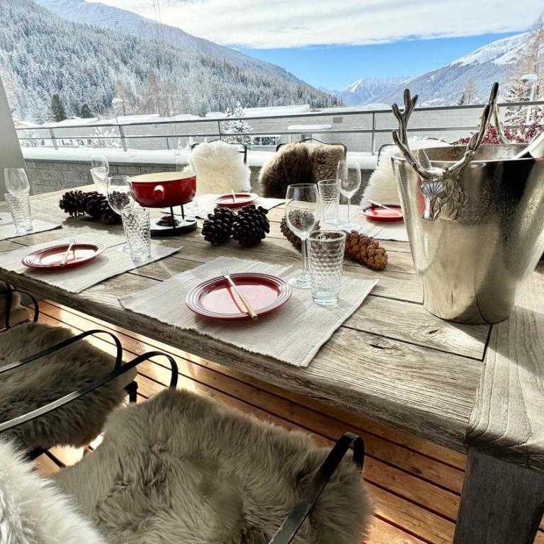 Alpine Luxury Apartment Davos with Spa Access to 5 Star Hotel - Apartment mit 2 Schlafzimmern - 8