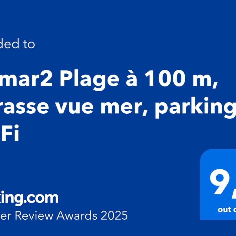 S2 - 2ch, terrasse vue mer, parking, près de la plage - Two-Bedroom Apartment with Terrace and Sea View - 20