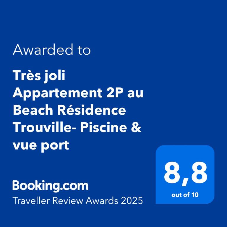 Très joli Appartement 2P au Beach Résidence Trouville- Piscine & vue port - One-Bedroom Apartment - 28