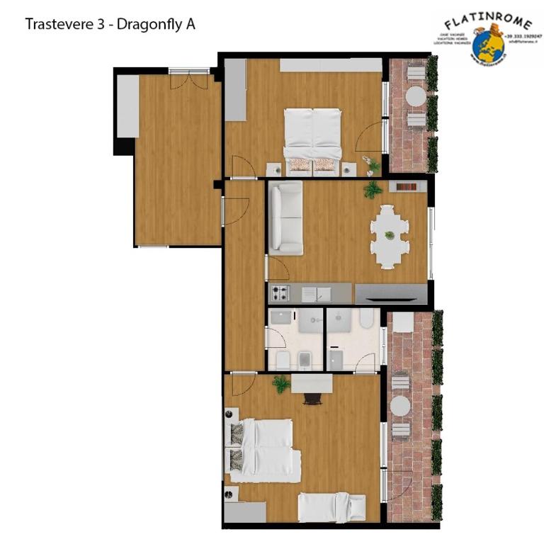 Trastevere 3 apartments by Flatinrome - Appartamento con 2 Camere da Letto - 22