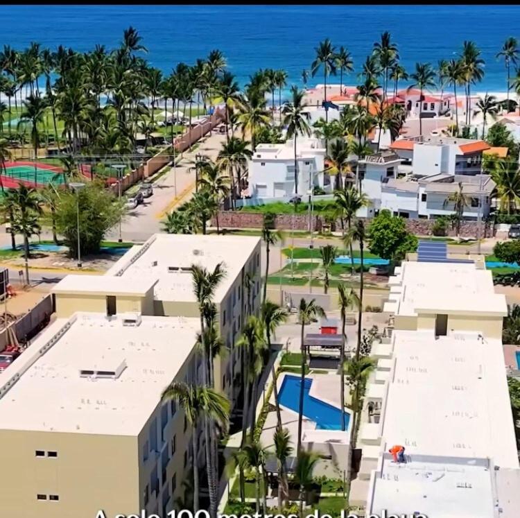 Nuevo departamento con acceso frente a la playa, jacuzzi y alberca climatizada - One-Bedroom Apartment - 21