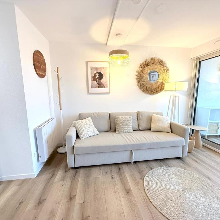 Appart Confort 4-6 Pers Agde,Animaux ok, Plage Richelieu à 150m, Piscine, Parking, Aqualand - - Apartamento de 1 dormitorio con vistas a la piscina - 13