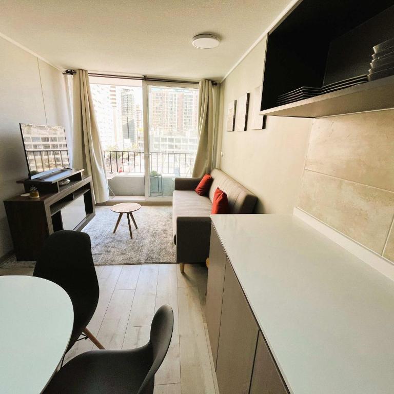 HOM I Depto 1D1B nuevo en Carmen, Santiago Centro CM607 - Apartamento - 30