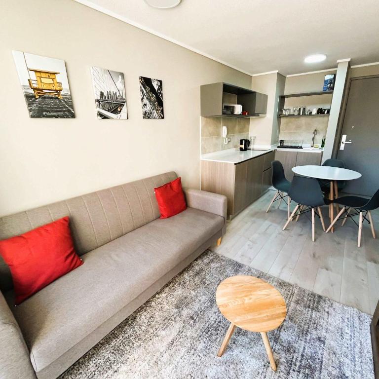 HOM I Depto 1D1B nuevo en Carmen, Santiago Centro CM607 - Apartamento - 35