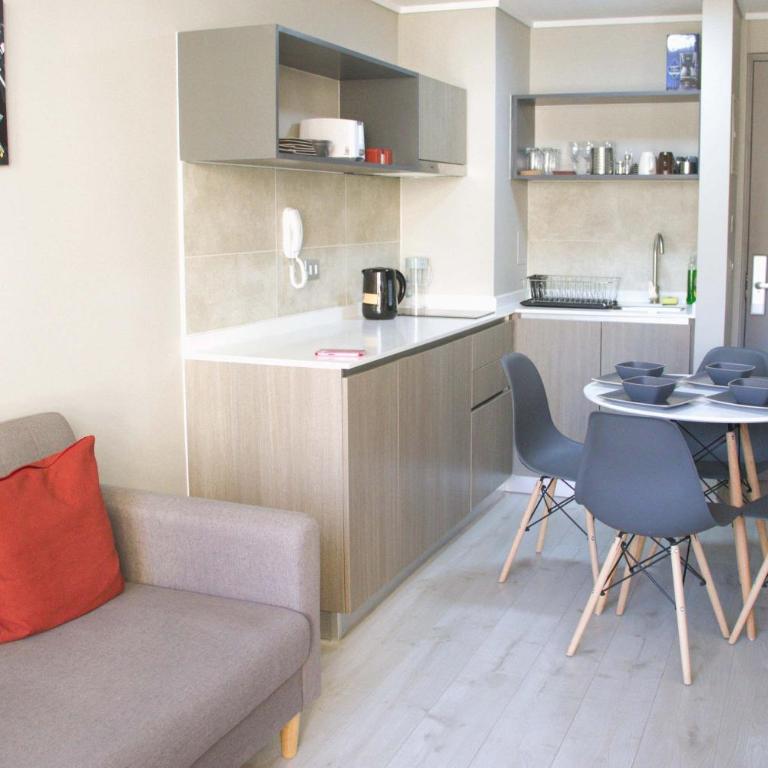 HOM I Depto 1D1B nuevo en Carmen, Santiago Centro CM607 - Apartamento - 38