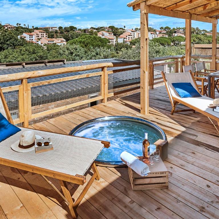 Camping Au Paradis des Campeurs Premium - Lodge 2 Chambres avec Spa - 2