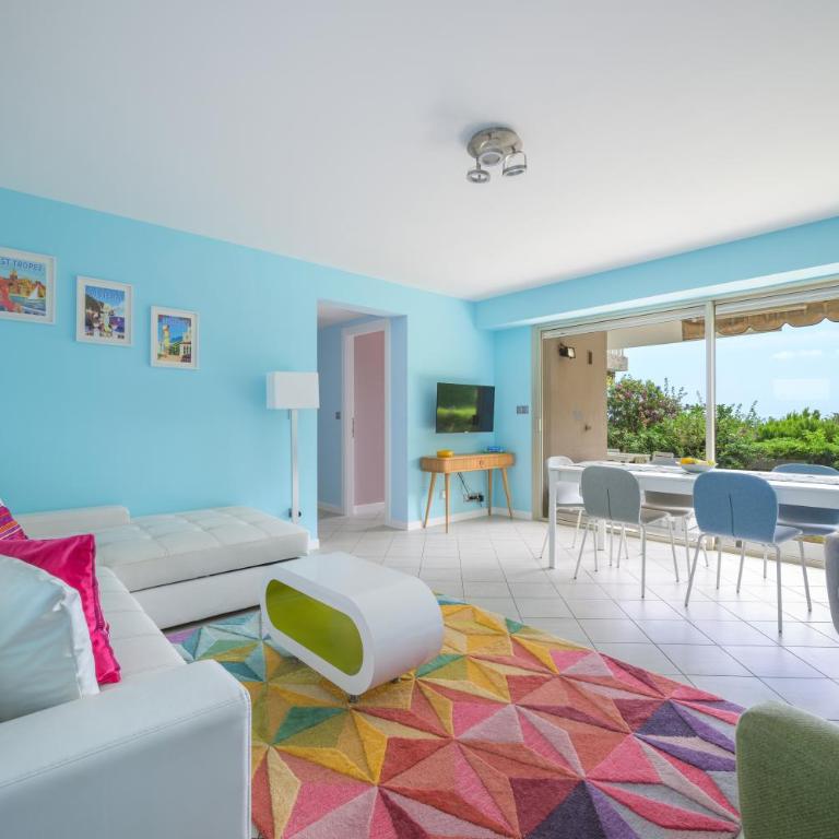 Les Miradors, charmant appartement de 2 chambres en RDC, jardin privatif, piscine, vue mer et parking - Apartment mit 2 Schlafzimmern - 22