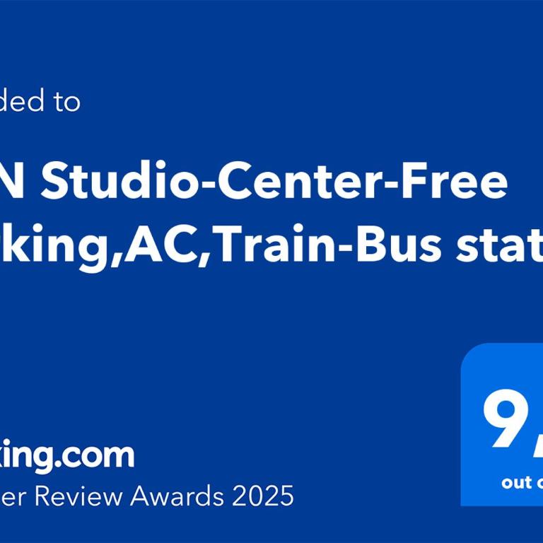 T&N Studio-Center-Free parking,AC,Train-Bus station - Apartment - 48