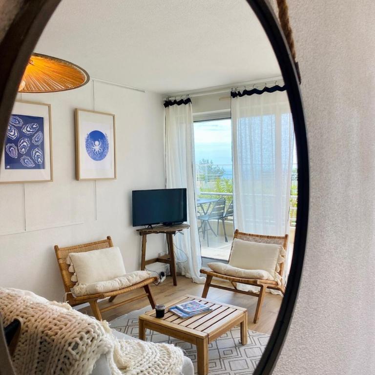"Azur" T3 vue mer, Parking, Clim, Terrasse, Wifi ! - Apartment mit 2 Schlafzimmern und Poolblick - 11