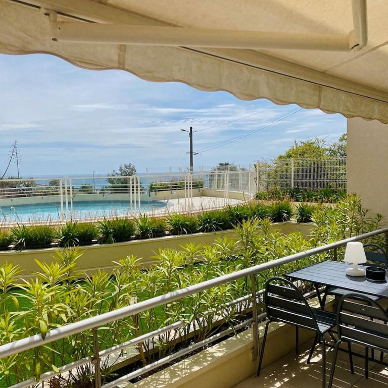 "Azur" T3 vue mer, Parking, Clim, Terrasse, Wifi ! - Apartment mit 2 Schlafzimmern und Poolblick - 1