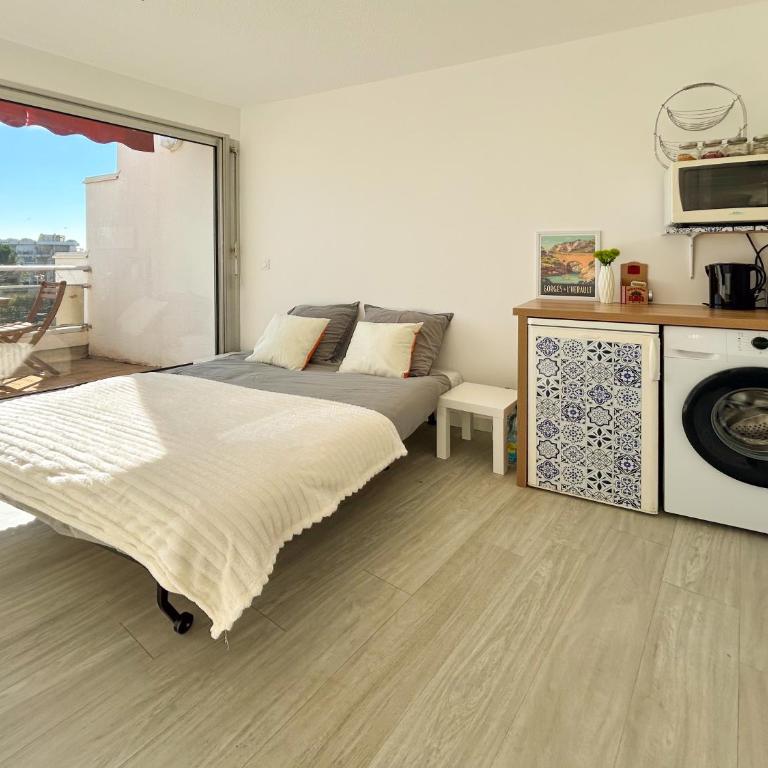 Pacific - studio avec terrasse parking et clim - Appartamento con 1 Camera da Letto - 10