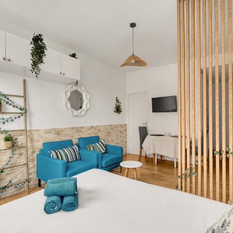 Le Bohème Chic - Studio Cosy - Métro & Gare - Appartement 1 Chambre - 3
