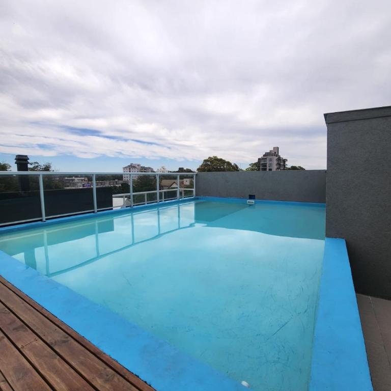 Depto céntrico en Pinamar con parrilla y piscina en la terraza - Apartamento de 1 dormitorio - 1