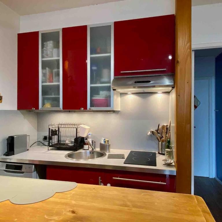 Vue mer, balcon, 50m plage & village, au calme - centre ville historique, 2P pour 4 maximum - Appartement 1 Chambre - 11