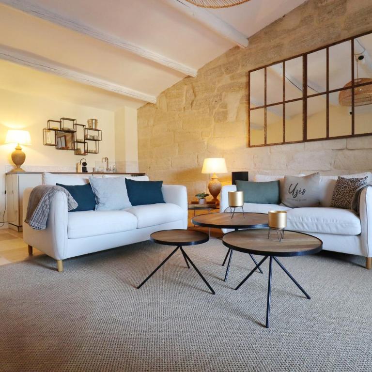 La Grande Bourgade-Authentique Maison en Pierre avec Terrasse Climatisation au Cœur d'Uzès - Appartement 2 Chambres - 1