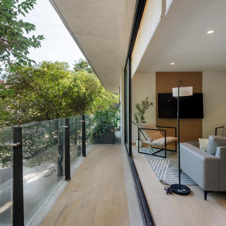 Saltillo 85, Centric Condo with Balcony and Natural Light - Apartamento de 2 dormitorios - 3