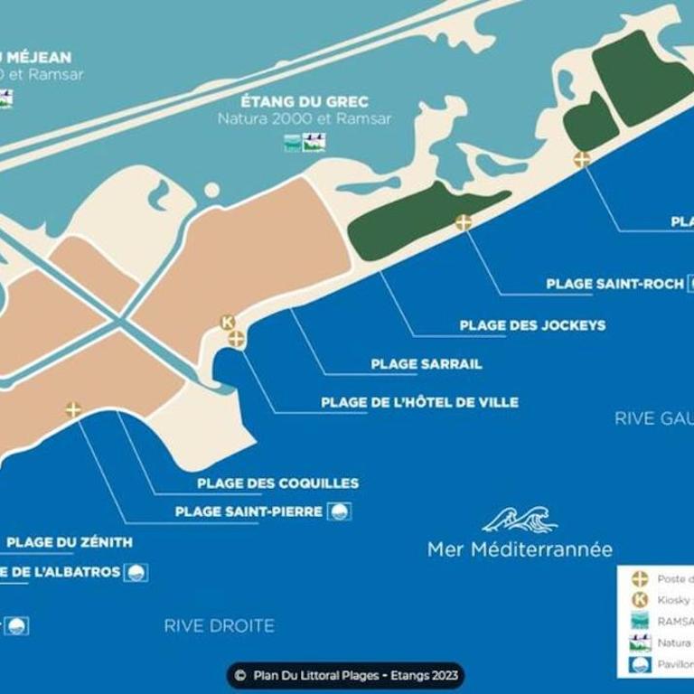 Les Sables de Palavas - T2 à 50m de la plage - clim, wifi - Appartement 1 Chambre - 24