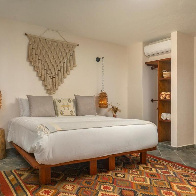 Mantaray Tulum - Habitación con cama extragrande. - 7