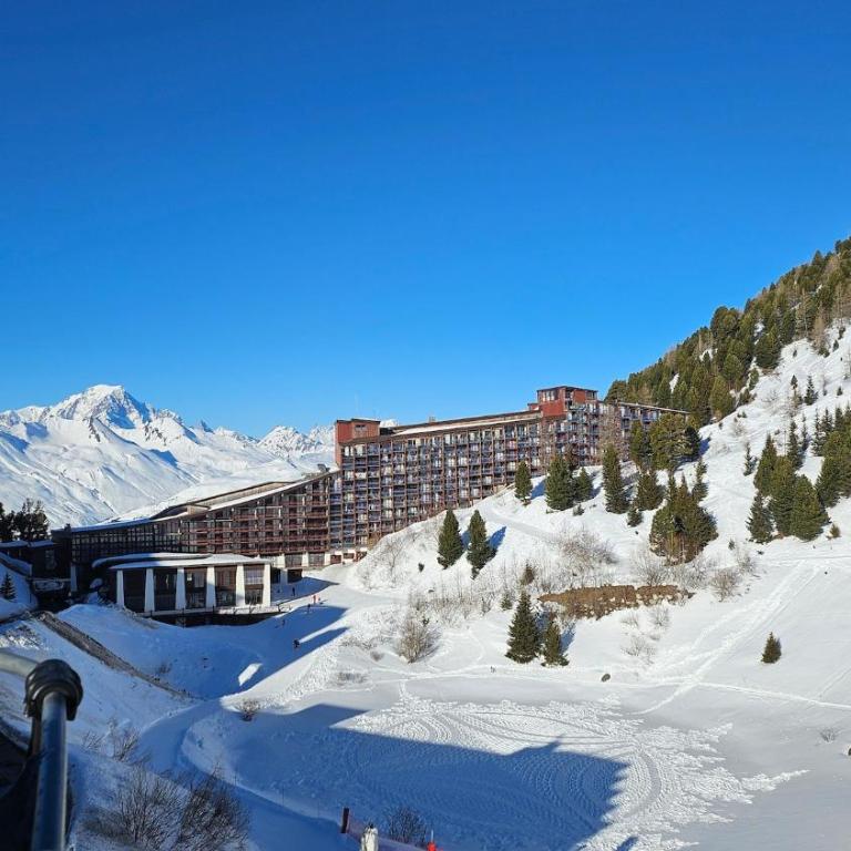 Plein Sud, skis aux pieds, linge & ménage inclus---South-facing, SKI-IN-OUT, all included---Arc 2000, Le Varet - Appartement 1 Chambre avec Balcon et Vue sur les Montagnes - 20