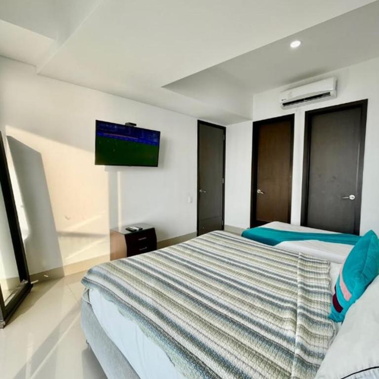 1PE-AL Apartamento de 1 alcoba frente al mar con Aire acondicionado, Piscina y Wifi - Apartamento de 1 dormitorio - 7
