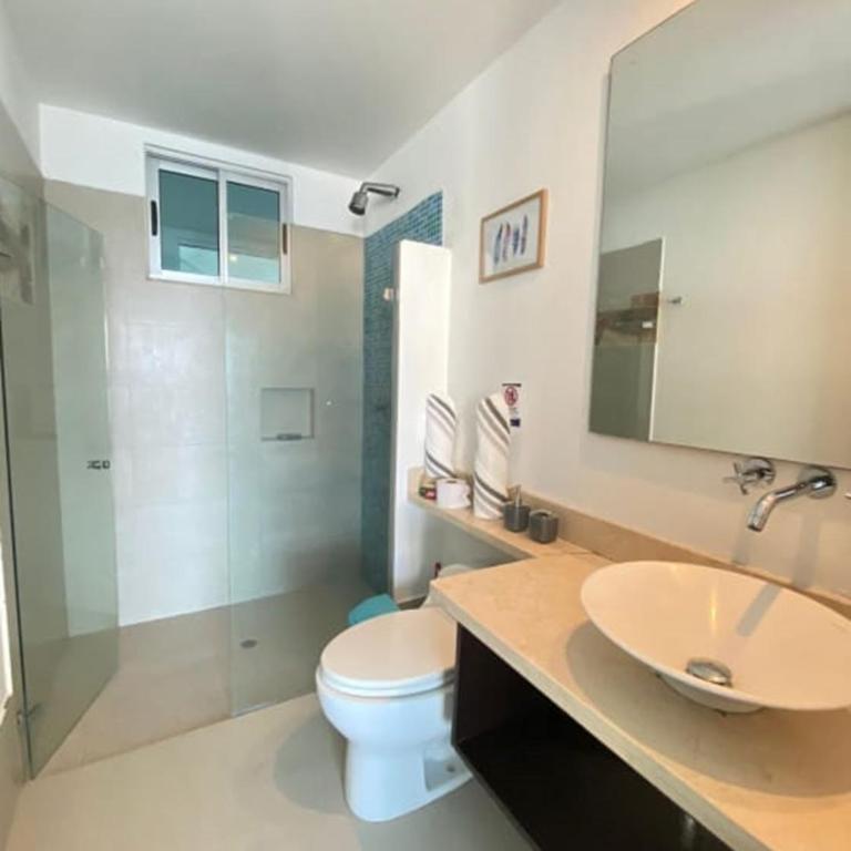 1PE-AL Apartamento de 1 alcoba frente al mar con Aire acondicionado, Piscina y Wifi - Apartamento de 1 dormitorio - 25