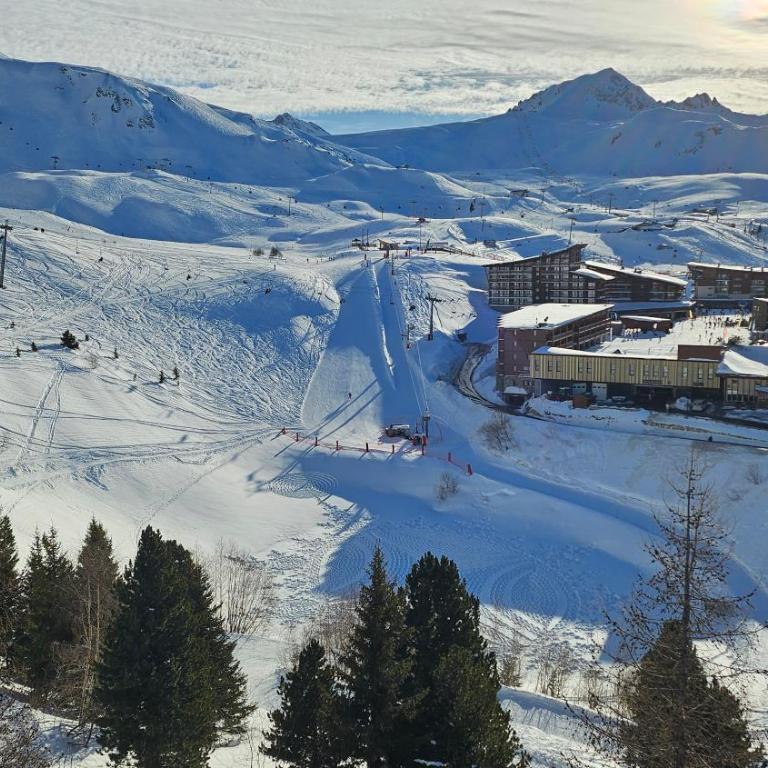 Plein Sud, skis aux pieds, linge & ménage inclus---South-facing, SKI-IN-OUT, all included---Arc 2000, Le Varet - Appartement 1 Chambre avec Balcon et Vue sur les Montagnes - 21