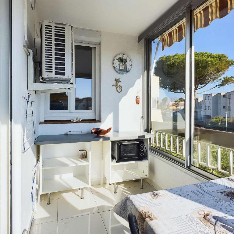 Appartement climatisé 2 pièces + cabine avec parking au cœur de Marseillan-Plage - FR-1-326-847 - Appartement - 1