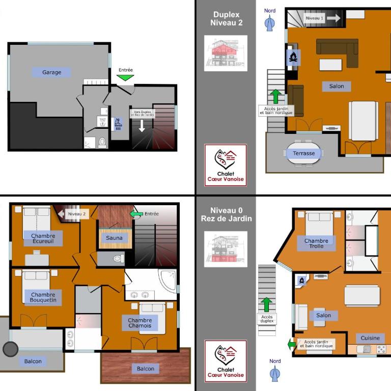 Chalet des Trappeurs Coeur Vanoise 15 persons - Chalet - 9