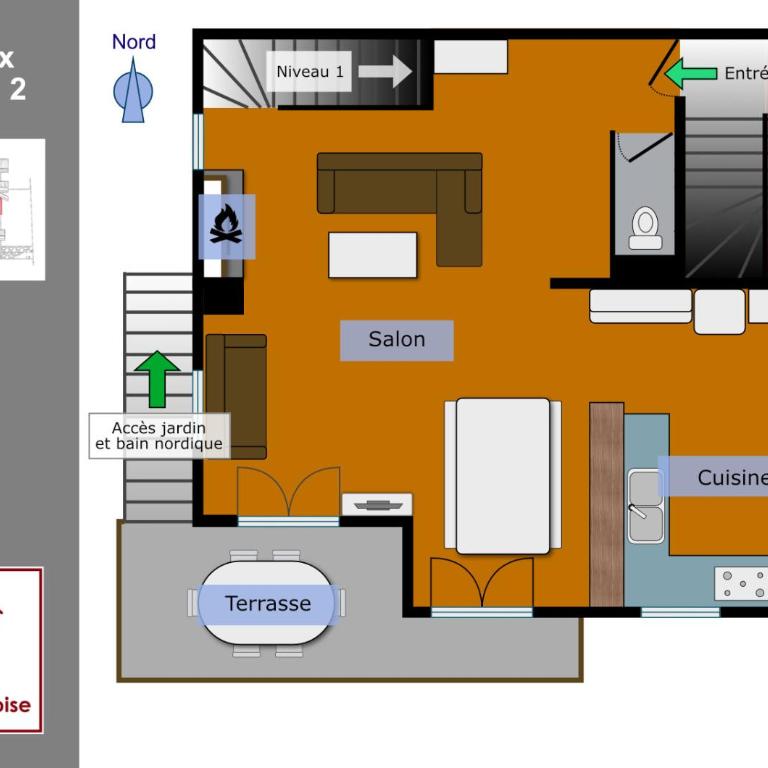 Chalet des Trappeurs Coeur Vanoise 15 persons - Chalet - 12