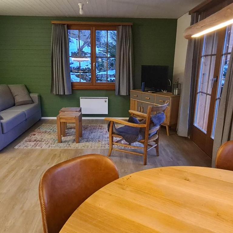 Chalet am Bluemewäg 7 - Apartment mit 1 Schlafzimmer, Balkon und Bergblick - 5
