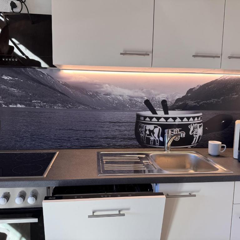Chalet am Bluemewäg 7 - Apartment mit 1 Schlafzimmer, Balkon und Bergblick - 6