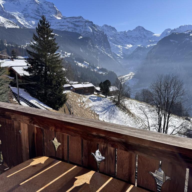 Chalet am Bluemewäg 7 - Apartment mit 1 Schlafzimmer, Balkon und Bergblick - 9