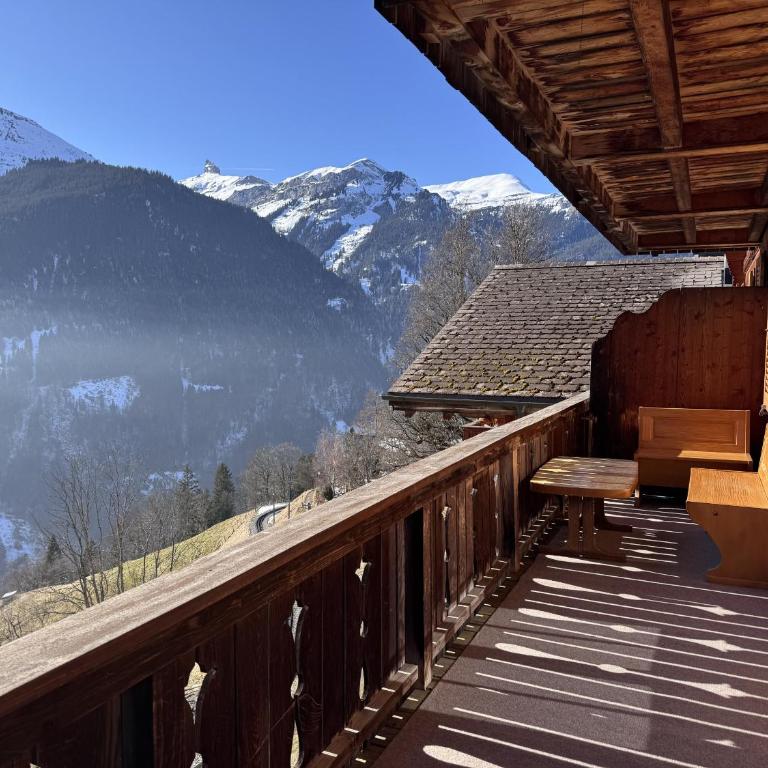 Chalet am Bluemewäg 7 - Apartment mit 1 Schlafzimmer, Balkon und Bergblick - 19