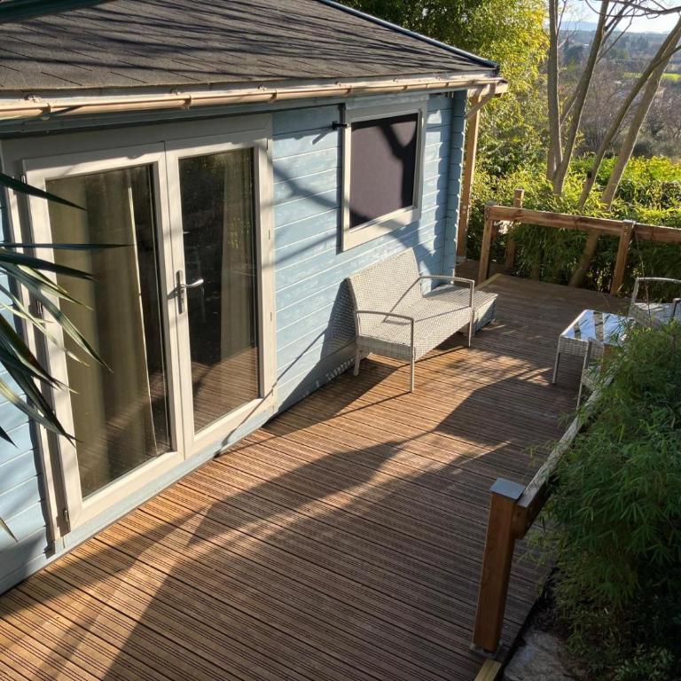 Le Chalet Bleu - jacuzzi - One-Bedroom Apartment - 24