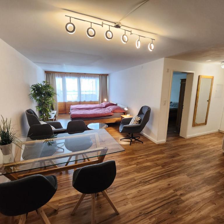 Stilvolles und ruhiges Apartment mit privater 60m2 Sonnenterrasse bei der Parsennbahn - Apartment mit 2 Schlafzimmern und Bergblick - 2