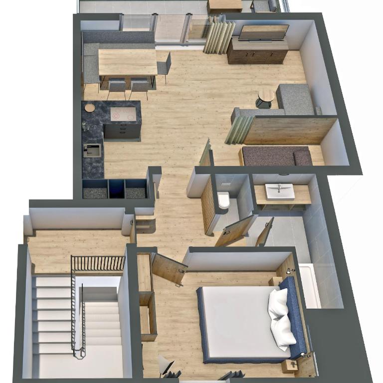 Chalet1500 Apartment Gerlitzen - Ski in - Ski out! - Apartment mit 1 Schlafzimmer, Balkon und Bergblick - 22