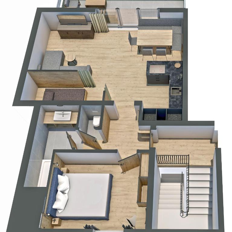 Chalet1500 Apartment Gerlitzen - Ski in - Ski out! - Apartment mit 1 Schlafzimmer, Balkon und Bergblick - 24