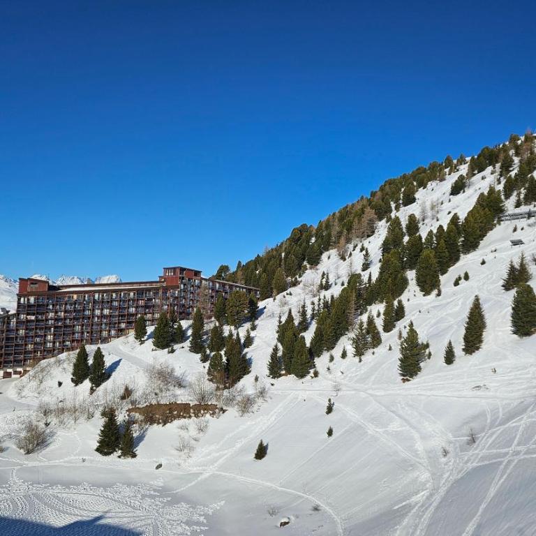Plein Sud, skis aux pieds, linge & ménage inclus---South-facing, SKI-IN-OUT, all included---Arc 2000, Le Varet - Appartement 1 Chambre avec Balcon et Vue sur les Montagnes - 24