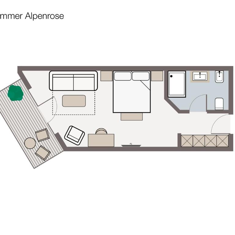 Hotel Edelweiss - Doppelzimmer mit Balkon - 1