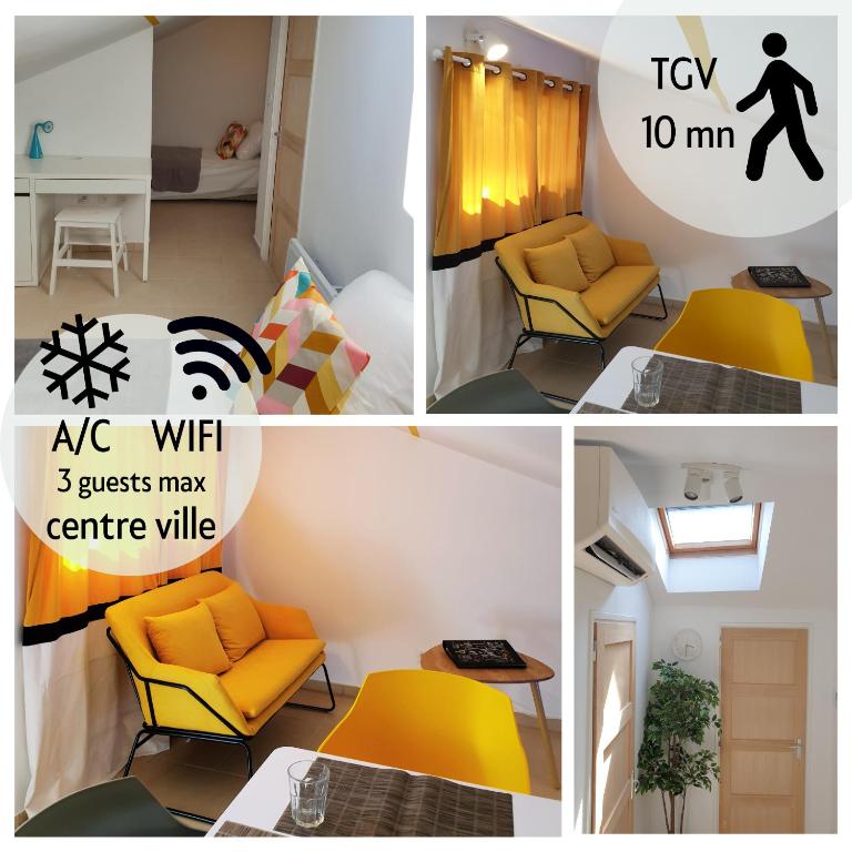 A04 Le Lounge - Clim- Wifi - Coeur de Ville - Appartement 1 Chambre - 1