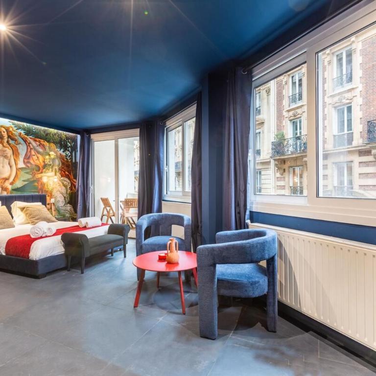 Arc de Triomphe romantic suite JACUZZI saphir - Appartement 1 Chambre - 15